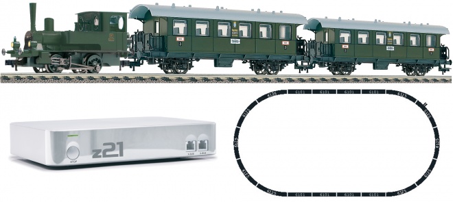 Digital starter set "Bayerischer Lokalbahnzug" with sound<br /><a href='images/pictures/Fleischmann/631302.jpg' target='_blank'>Full size image</a>